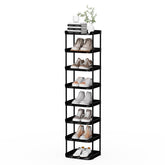 Altdnmaf front view tall shoe rack showing vertical storage benefit
