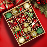 Alupssuc front packaging showing full 82-piece holiday set and easy storage