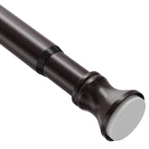 Amazer shower rod full-length view shows adjustable fit and clean bronze look