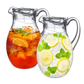 Amazing Abby clear pitchers front view showing set of two and serving convenience