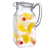 Amazing Abby clear pitcher front view showing sleek design and serving benefit