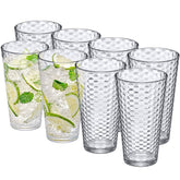 Amazing Abby Snowflake front stack showing clear design and stackability for space-saving