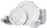 Amazon Basics front view of 18-piece Branches set showing plates and bowls benefits coordinated service