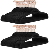 Amazon Basics front view of 100-pack hangers showing organized closet benefit
