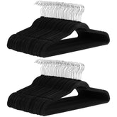 Amazon Basics front pack of 100 hangers organized and space-saving