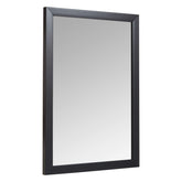 Amazon Basics front view mirror showing sleek black frame and clear reflection for style