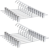 Amber Home front pack showing 50 chrome hangers, efficient closet upgrade
