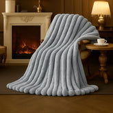 Amélie Home full throw on couch showing coverage and cozy appeal