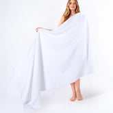 American Soft Linen folded XL towel showing plush pile and absorbency