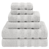 American Soft Linen front packaging showing full 6-piece set and benefit of coordinated towels