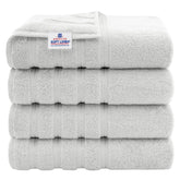 American Soft Linen front view of 4pc set showing coordinated towels and neat presentation