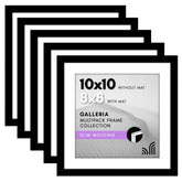 Americanflat front view of black 10x10 frame showing clean modern decor benefit
