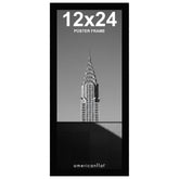 Americanflat 12x24 frame front view showing black molding and clean display benefit