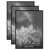 Americanflat frame front packaging showing clean black gallery finish and visual impact