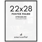 Americanflat 22x28 frame front view showing clean display and elevated decor