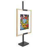 Americanflat easel front view showing frame support and sleek look for display