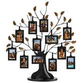 Americanflat family tree front view showing twelve hanging 2x3 frames and elegant display
