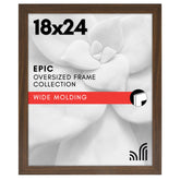 Americanflat front view mahogany frame highlighting elegant presentation
