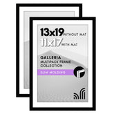 Americanflat front view of 13x19 black frame showing clean presentation benefit