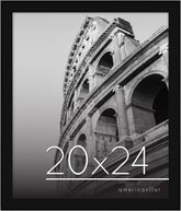 Americanflat front view of 20x24 black frame showcasing clean presentation and style