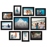 Americanflat front view of assembled gallery set showing cohesive black frames and modern look