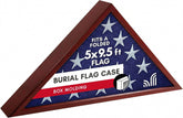 Americanflat front view mahogany finish showing dignified presentation and protection