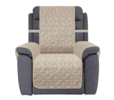 Ameritex recliner cover front view showing neat fit and protection