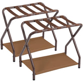 AMHANCIBLE front view of both racks showing sturdy frame and layout benefit