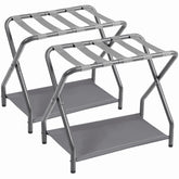 AMHANCIBLE front view showing rack folded and ready, adds neat storage