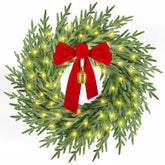 AMORISE front-door wreath showing full 26-inch presence and curb appeal