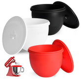 ANABIUP front view of three 5qt liners and lids showing complete set and convenience