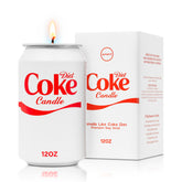 Anakz diet candle front packaging showing playful tin and cola scent appeal