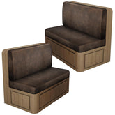 ANARACHON front view of packaged leather-look slipcovers showing clean presentation and protection