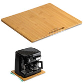 ANBOXIT front view bamboo slider showing sturdy platform and clean edges for easy access