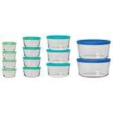Anchor Hocking front packaging showing full 26 piece set and neat storage benefit