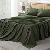 Andency front view of full sheet set showing neat packaging and color consistency