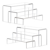 ANDGOO clear risers front packaging showing six-piece set and neat presentation benefit