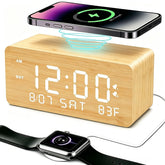 Andoolex front view showing bamboo finish and tidy bedside benefit