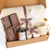 Anforsun gift box front view showing curated comfort items and ready-to-gift presentation