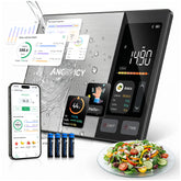 Angryicy front view of smart food scale showing compact design and stability benefit
