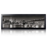 Annecy front-facing black frame showing sleek minimalist edge and neat presentation