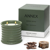 Annex front view of the oud and agarwood candle offering elegant aroma
