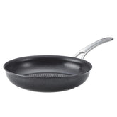 Anolon X front view showing dark gray skillet and clean styling for reliable searing
