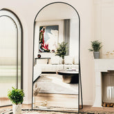 Antok arched full-length mirror front view showing full reflection and style
