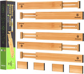 ANTOWIN bamboo divider front packaging showing contents and benefits
