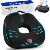 anzhixiu front view of donut pillow shows ergonomic shape and immediate comfort