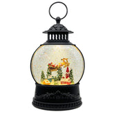 AOMIL front view lantern showing reindeer scene and bright LEDs enhancing decor
