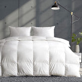APSMILE king duvet front view shows breathable organic cotton and light comfort
