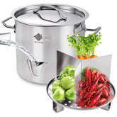 ARC front view of 32QT steamer showing durable stainless steel and capacity benefit