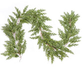 Artiflr pine garland front view showing full length and lush greenery benefit